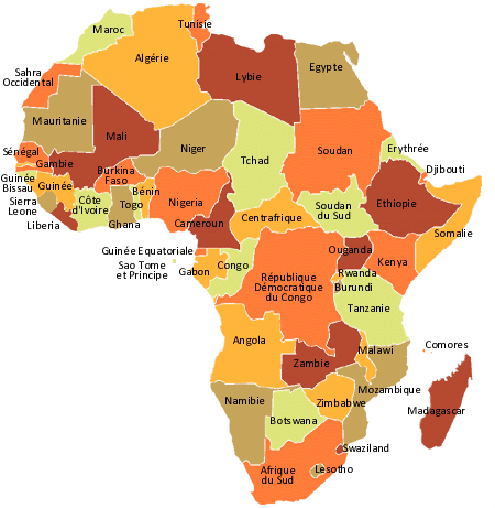Carte de l'Afrique