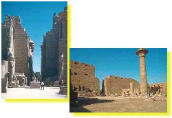 Les colonnes du Temple d'Amon