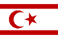Drapeau de la République Turque de Chypre du Nord