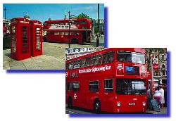 Les Bus à impériale circulent dans Londres