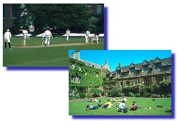 On joue au cricket dans les collèges à Oxford