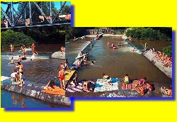 Baignade dans une rivière de Transylvanie