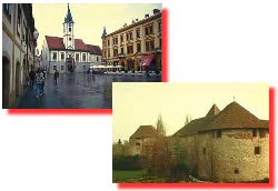 L'Hotel de Ville et le Vieux Château de Varazdin