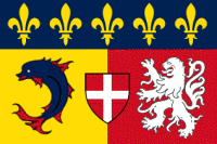 Drapeau de la region rhone alpes