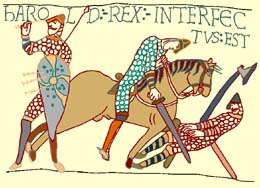 Une image de la tapisserie de Bayeux