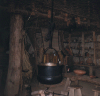 Intérieur d'une maison gauloise