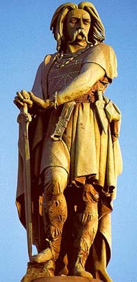 La statue du chef Vercingétorix