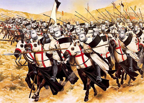 Charge des Templiers à Mongisard