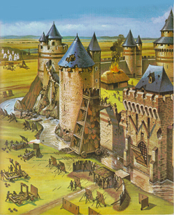 Attaque d'un château fort