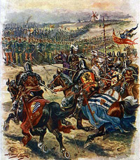 Charge cavalerie Crécy