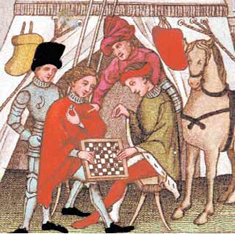 Jeu d'échecs au moyen âge